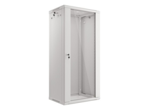 Retelistica - Dulap rack Lanberg, 19 inch, 27U, 600x600mm, Gri, Demontabil (WF01-6627-10S)