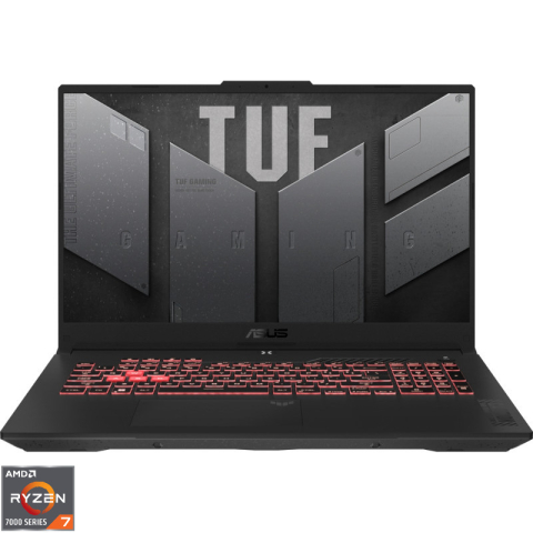 Laptopuri gaming - Laptop ASUS TUF Gaming A17 FA707NUG-HX159 AMD Ryzen 7 7445HS 17.3 inch FHD 144Hz 16GB 1TB SSD RTX 4050 NoOS