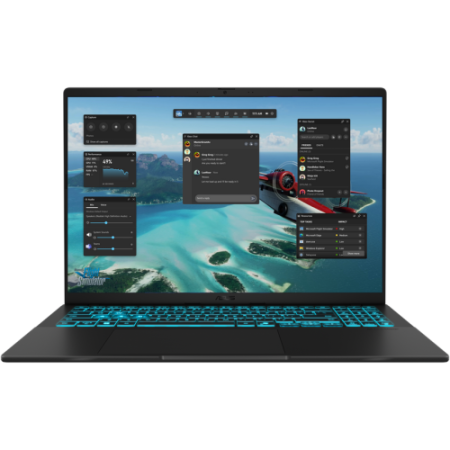 Laptop-uri Business - Laptop ASUS V16 V3607VU-RP092, Intel Core 5 210H, 16 inch, RAM 16GB, SSD 1TB, nVidia GeForce RTX 4050 6 GB, No OS, Matte Black