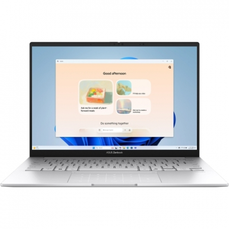 Laptop ASUS Zenbook 14 OLED UX3405CA-PP070X, Intel Core Ultra 9 285H, 14 inch, RAM 32 GB, SSD 1 TB, Intel Arc 140T, Windows 11 Pro, Foggy Silver [1]