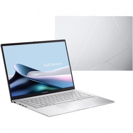 Laptop ASUS Zenbook 14 OLED UX3405CA-PP070X, Intel Core Ultra 9 285H, 14 inch, RAM 32 GB, SSD 1 TB, Intel Arc 140T, Windows 11 Pro, Foggy Silver [6]