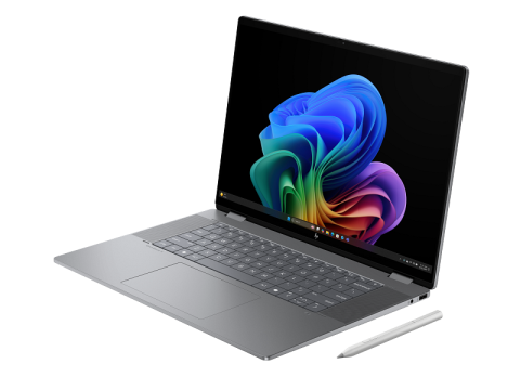 Laptop HP OmniBook X Flip AI 16-ar0007nn, AMD Ryzen 5, 16GB RAM, 512GB SSD, 16" 2K Touch, Meteor Silver [3]