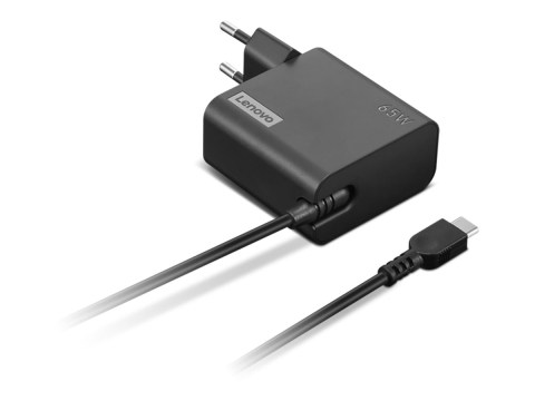 Laptop - Lenovo - Adaptor de alimentare USB-C - AC 100-240 V - 65 W - Europa - negru