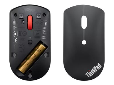Lenovo ThinkPad Silent - Mouse - right and left-handed - blue optical - 3 buttons - wireless - Bluetooth 5.0 - black [4]