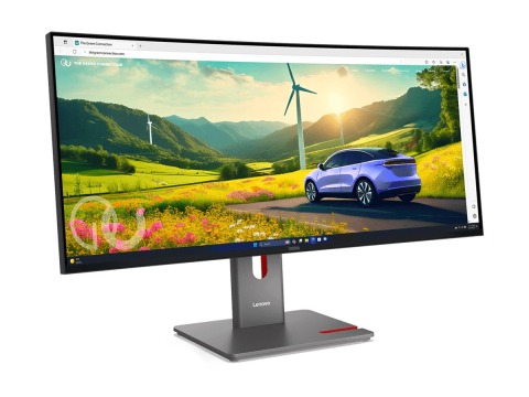 Monitor LCD Lenovo ThinkVision P34WD-40 - Monitor LED - curbat - 34" - 3440 x 1440 @ 120 Hz - IPS - 350 cd/m² - 2000:1 - HDR10 - 4 ms - HDMI, DisplayPort, USB-C - negru eclipse [1]