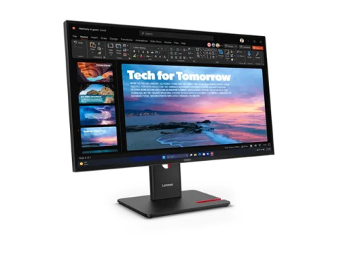 Lenovo ThinkVision T27qd-40 - Monitor LED - 27" - 2560 x 1440 QHD la 120 Hz - IPS - 350 cd/m² - 1500:1 - HDR10 - 4 ms - HDMI, DisplayPort, USB-C - negru eclipse [4]