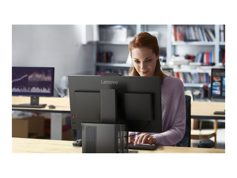 TV - Ecran LENOVO ThinkVision T27QD-4v de 27 de inci, IPS QHD, 16:9, 120Hz, 350cd/m2, 4ms, HDMI, DP, USB 3.2 G1, Tip C