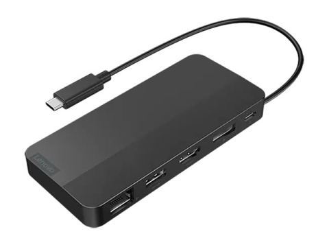 Laptop - Stație de andocare de călătorie LENOVO USB-C cu ecran dual 1xHDMI2.1 1xDP1.4 1xUSB-A 2xUSB-C 1xRJ45 fără adaptor CA