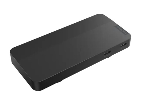 Stație de andocare de călătorie LENOVO USB-C cu ecran dual 1xHDMI2.1 1xDP1.4 1xUSB-A 2xUSB-C 1xRJ45 fără adaptor CA [2]