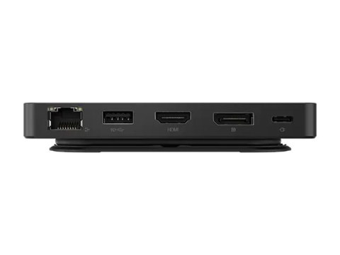 Stație de andocare de călătorie LENOVO USB-C cu ecran dual 1xHDMI2.1 1xDP1.4 1xUSB-A 2xUSB-C 1xRJ45 fără adaptor CA [5]