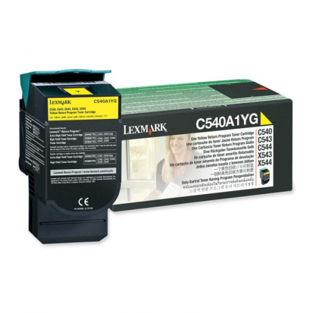 Lexmark - Cartus toner Lexmark Yellow Return Program C540A1YG
