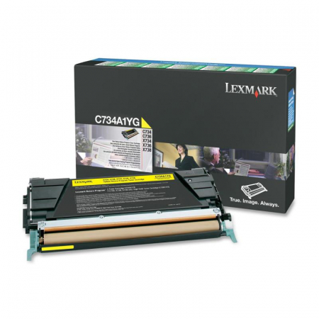 Lexmark - Cartus toner Lexmark Yellow Return Program C734A1YG