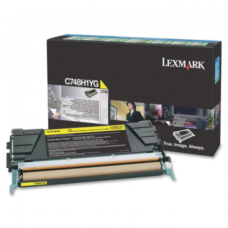 Îmi cunosc consumabilul - Cartus toner Lexmark Yellow Return Program cap. mare C748H1YG