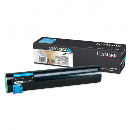 Cartuse & Tonere - Cartus toner Lexmark C930H2CG (C935), Albastru (Cyan), original, 24.000 pagini