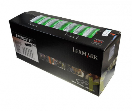 Cartus Toner - Toner Lexmark E460X31E Black (Negru) cap. mare, Original, 15k pagini pentru  (E460dn , E460dw)