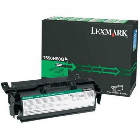 Cartus Toner - Cartus toner Lexmark Black Reconditioned cap. mare T650H80G
