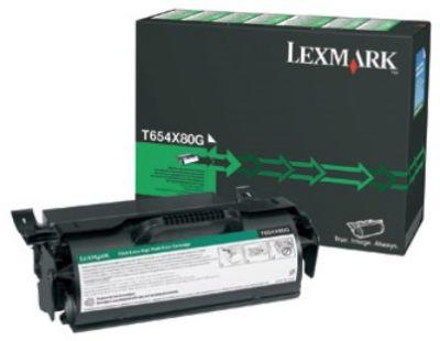 Consumabile imprimanta - Lexmark T654X80G - Cartus toner original, Negru, Extra High Yield
