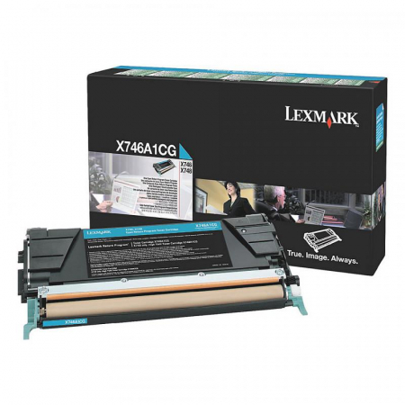 Cartuse & Tonere - Cartus toner Lexmark Cyan Return Program X746A1CG