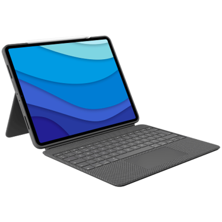 Accesorii - LOGITECH Combo Touch for iPad Pro 11-inch (1st, 2nd, and 3rd gen) - GREY - US INT'L