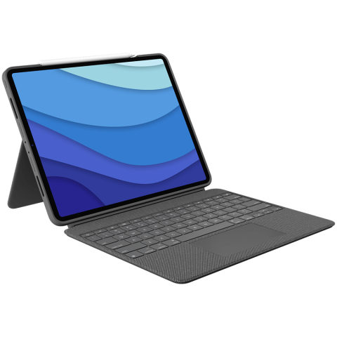 Accesorii - LOGITECH Combo Touch for iPad Pro 12.9-inch (5th generation) - GREY - US