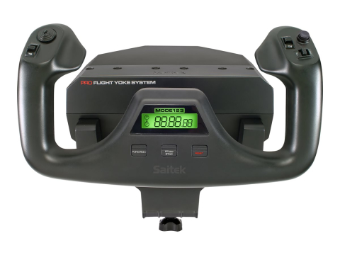 Gaming - LOGITECH Flight Yoke System Yoke and throttle wired for PC