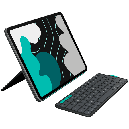 Accesorii - LOGITECH FLIP FOLIO - GRAPHITE - US - BT - INTNL-935OLD948 - IPAD PRO&AIR 13 INCH,PIZZA BOX