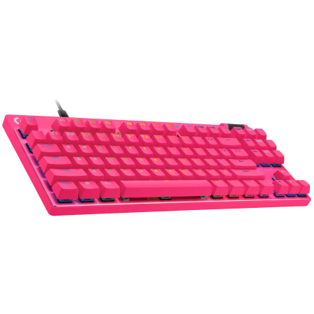 LOGITECH G PRO X TKL RAPID Gaming Keyboard - MAGENTA - US INT'L - USB - EMEA28i-935 - LINEAR [1]