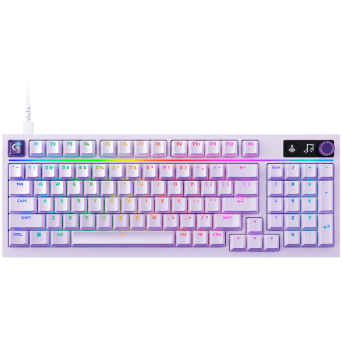 Jocuri si multimedia - LOGITECH G316 X 98 Wired Gaming Keyboard - LILAC - US INT'L - USB - EMEA28i - 935 - TACTILE