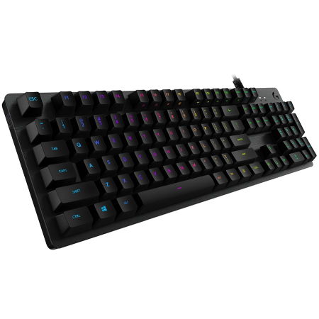 Jocuri si multimedia - LOGITECH G512 Carbon RGB Mechanical Gaming Keyboard, GX Blue - CARBON - US INT'L - USB - INTNL - G512 CLICKY