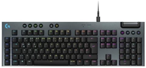 Tastaturi - Tastatura gaming Logitech G915 X Wired Mechanical Keyboard Black US RGB Low Profile USB