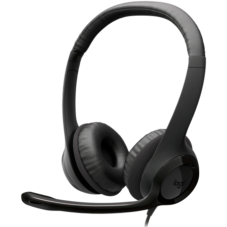 Audio - LOGITECH HEADSET-H390 USB-C Computer Headset-MIDNIGHT BLACK-USB-N/A-EMEA28i-935-USB-C