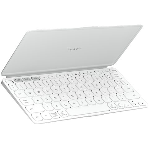 Accesorii - LOGITECH Keyboard LOGITECH Keys-To-Go 2, Portable, 18mm-pitch key, 1mm-travel scissor keys, Pale Grey for iPad, 8-pk