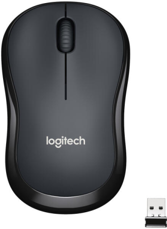 Mouse wireless - LOGITECH M220 Silent Mouse optical 3 buttons wireless 2.4 GHz USB wireless receiver charcoal