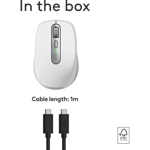 Mouse wireless Logitech MX Anywhere 3S for Mac Pale Grey (910-006946) - LOGITECH [3]