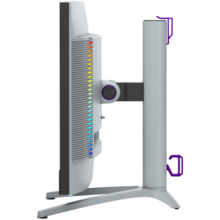 LORGAR 27MP1, UHD MiniLED Gaming Monitor Pro, 27'' (3840*2160) fast IPS flat monitor, black/milky grey [6]