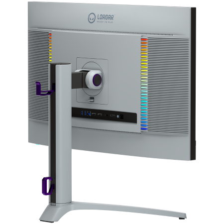 LORGAR 27MP1, UHD MiniLED Gaming Monitor Pro, 27'' (3840*2160) fast IPS flat monitor, black/milky grey [5]