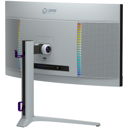 LORGAR 34MP1, UWQHD MiniLED Gaming Monitor Pro, 34'' (3440*1440) VA curved monitor, black/milky grey [5]