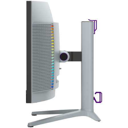 LORGAR 34MP1, UWQHD MiniLED Gaming Monitor Pro, 34'' (3440*1440) VA curved monitor, black/milky grey [6]