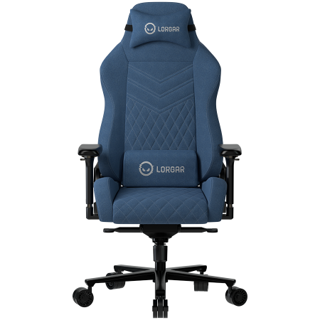 Jocuri si multimedia - LORGAR Ace 422, Gaming chair, Anti-stain durable fabric, 1.8 mm metal frame, multiblock mechanism, 4D armrests, 5 Star aluminium base, Class-4 gas lift, 75mm PU casters, Blue