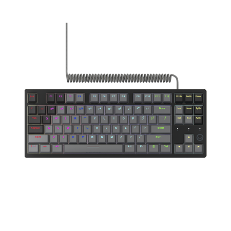 Jocuri si multimedia - LORGAR Azar 514TKL, Wired RGB mechanical gaming keyboard, black, EN layout