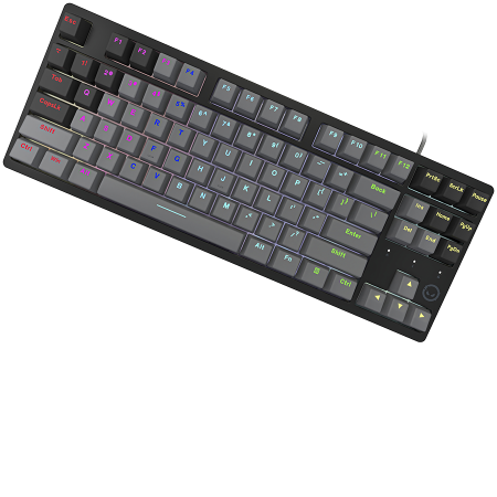 LORGAR Azar 514TKL, Wired RGB mechanical gaming keyboard, black, EN layout [2]