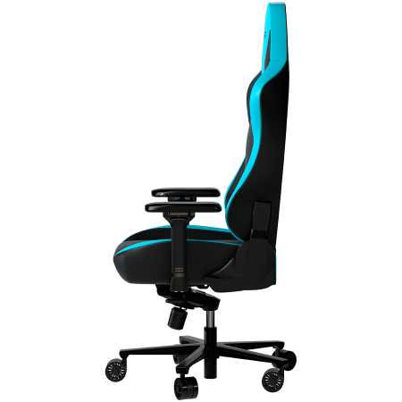LORGAR Base 311, Gaming chair, PU eco-leather, 1.8 mm metal frame, multiblock mechanism, 4D armrests, 5 Star aluminium base, Class-4 gas lift, 75mm PU casters, Black + blue [4]