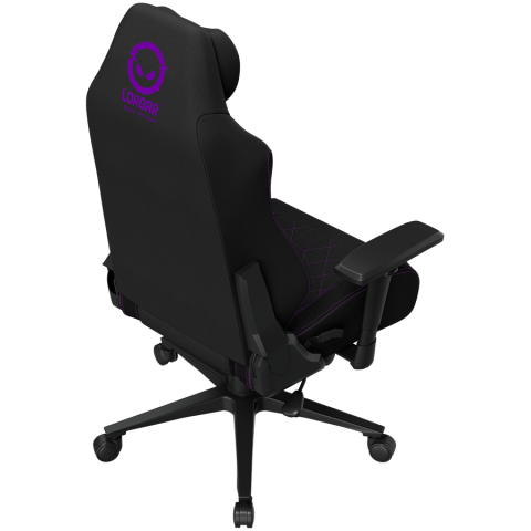 LORGAR CHA41, Ergonomic Gaming Chair Advanced, premium anti-stain fabric, Black/purple [10]