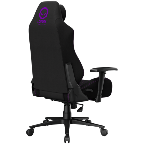 LORGAR CHA41, Ergonomic Gaming Chair Advanced, premium anti-stain fabric, Black/purple [12]