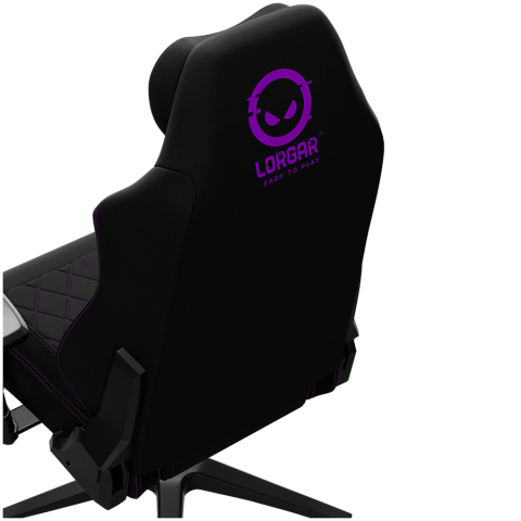 LORGAR CHA41, Ergonomic Gaming Chair Advanced, premium anti-stain fabric, Black/purple [19]