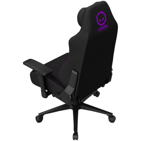 LORGAR CHA41, Ergonomic Gaming Chair Advanced, premium anti-stain fabric, Black/purple [7]