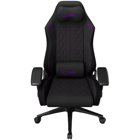 LORGAR CHA41, Ergonomic Gaming Chair Advanced, premium anti-stain fabric, Black/purple [1]