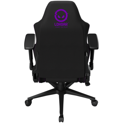 LORGAR CHA41, Ergonomic Gaming Chair Advanced, premium anti-stain fabric, Black/purple [9]