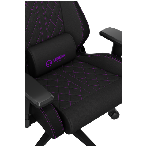 LORGAR CHA41, Ergonomic Gaming Chair Advanced, premium anti-stain fabric, Black/purple [17]