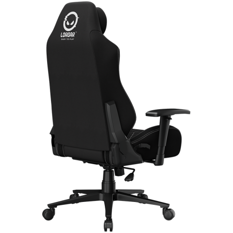 LORGAR CHA41, Ergonomic Gaming Chair Advanced, premium anti-stain fabric, Black/white [12]